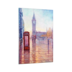 Billede på glas - En efterårsdag i London - 70x100 cm