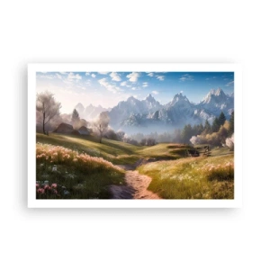 Plakat - Idyllisk dal - 91x61 cm