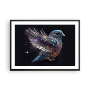 Plakat i sort ramme - Diamantspurv - 70x50 cm