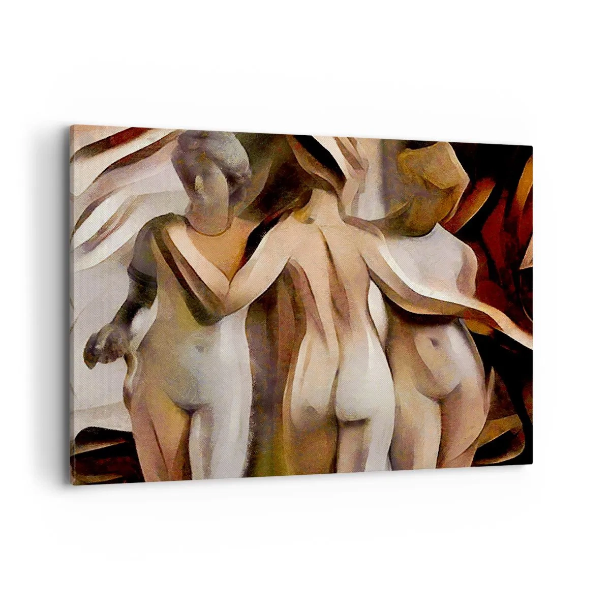 Lærredstryk - Billede på lærred - Tre Nåder 2.0 - 100x70 cm