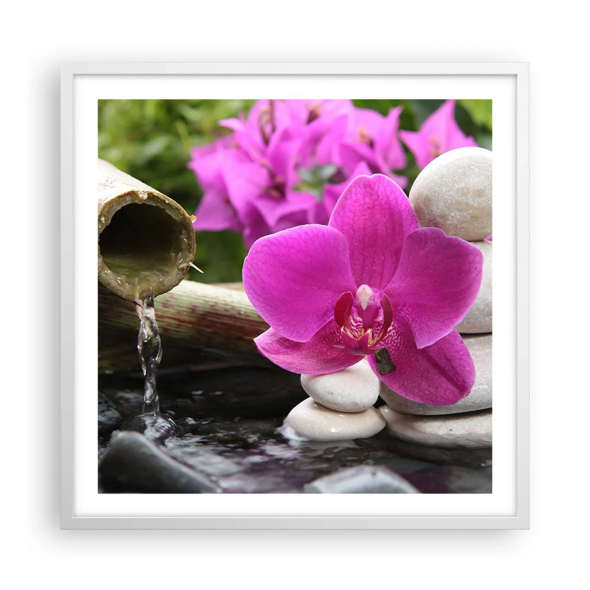 Plakat i hvid ramme - Du hviler allerede - 60x60 cm