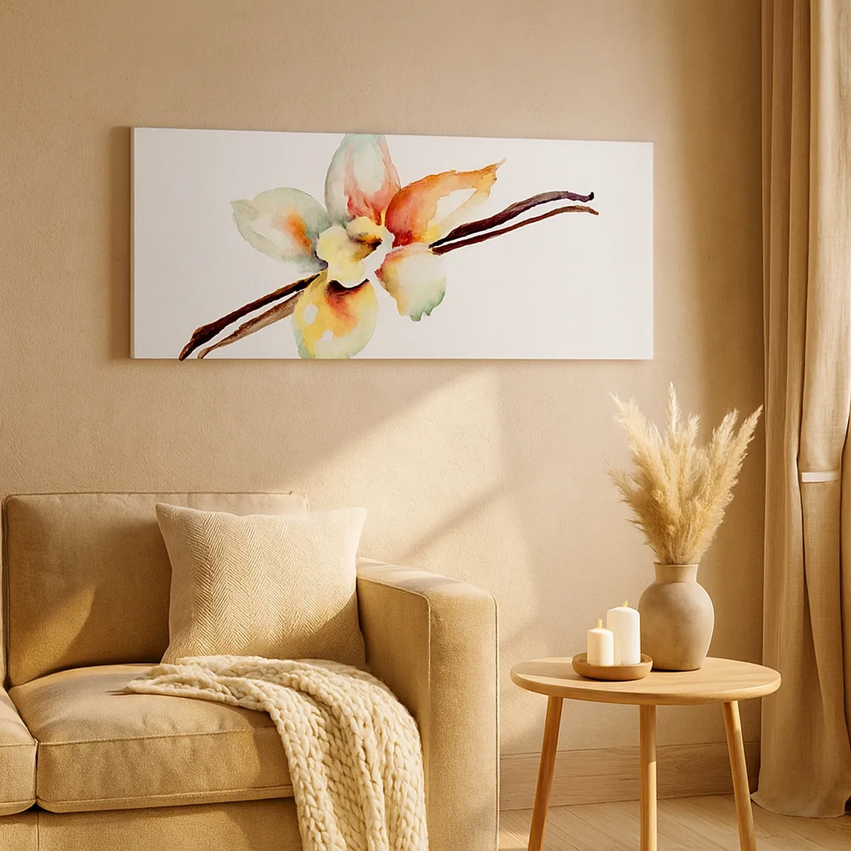 Lærredstryk - Billede på lærred - Stænket med malingens sødme - 30x30 cm