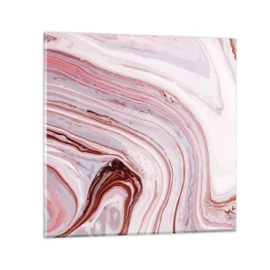 Billede på glas - Lige frem og derefter til højre ned - 30x30 cm