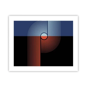 Plakat - I en geometrisk omfavnelse - 50x40 cm