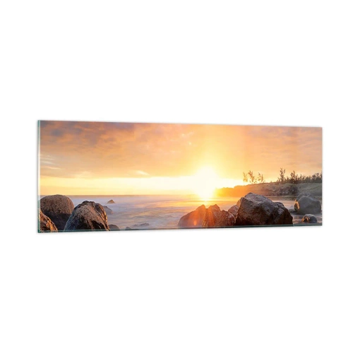 Billede på glas - En lysende aftenbrise - 90x30 cm