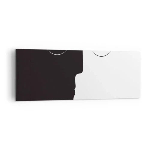 Lærredstryk - Billede på lærred - Modsætningernes enhed - 140x50 cm