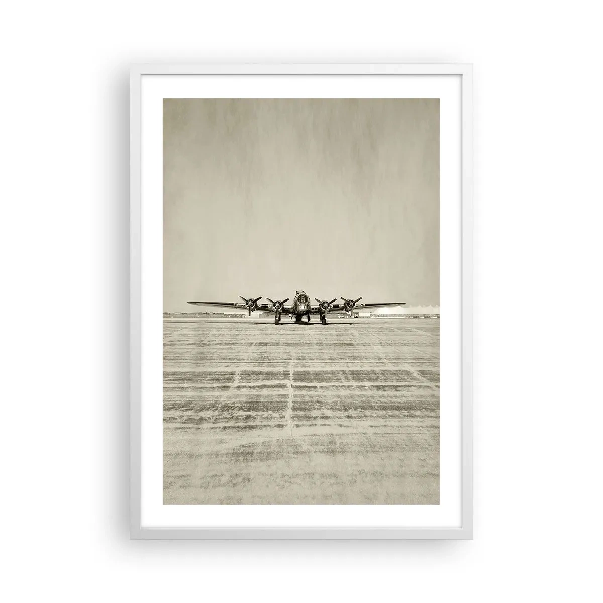 Plakat i hvid ramme - Som altid klar - 50x70 cm