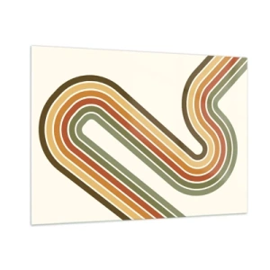 Billede på glas - Zigzag til destinationen - 100x70 cm