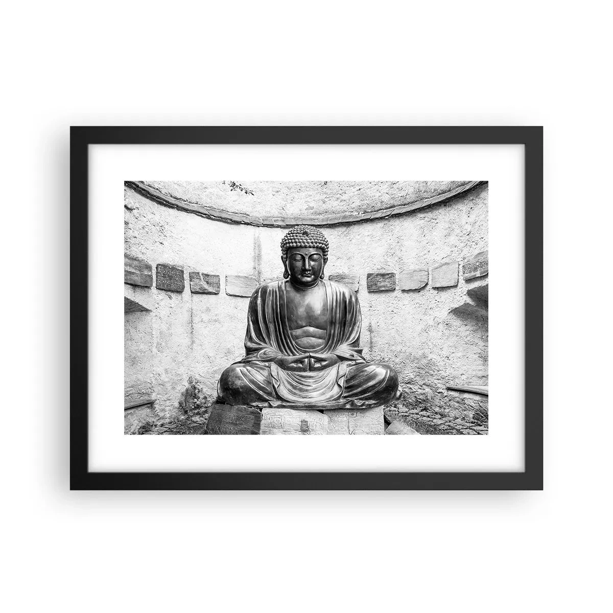 Plakat i sort ramme - Ved fredens kilde - 40x30 cm