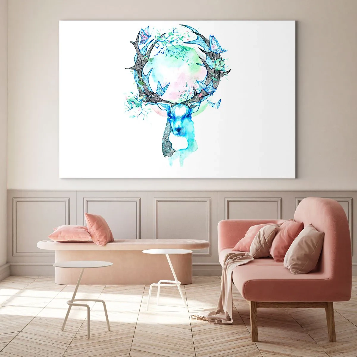 Billede på glas - Naturens styrke og følsomhed - 100x70 cm