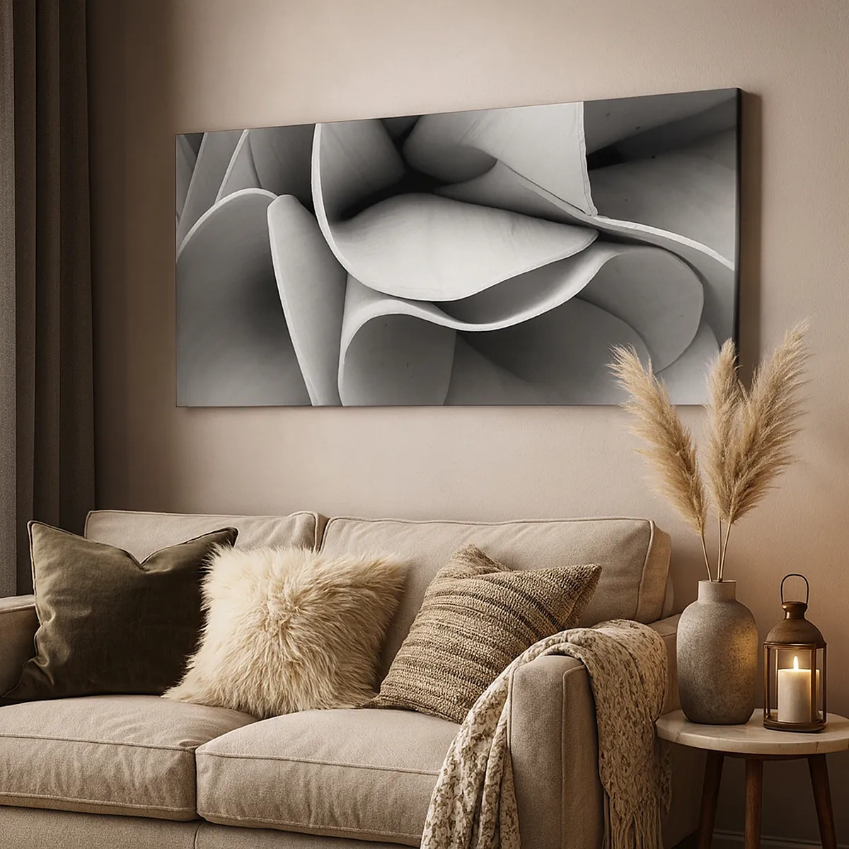 Lærredstryk - Billede på lærred - Hvad der sker i rummet - 30x30 cm