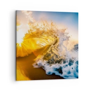 Lærredstryk - Billede på lærred - Leg på sandet - 50x50 cm