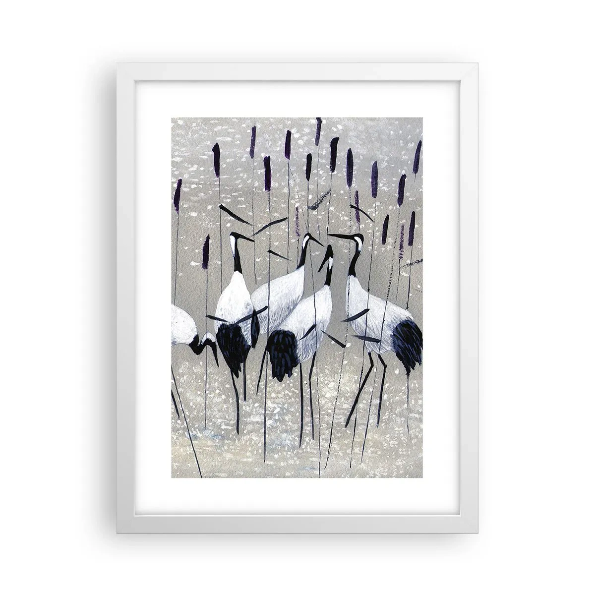 Plakat i hvid ramme - Blandt sine egne - 30x40 cm