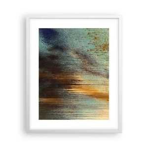 Plakat i hvid ramme - En utilsigtet farverig komposition - 40x50 cm