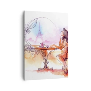 Lærredstryk - Billede på lærred - Parisisk elegance - 50x70 cm