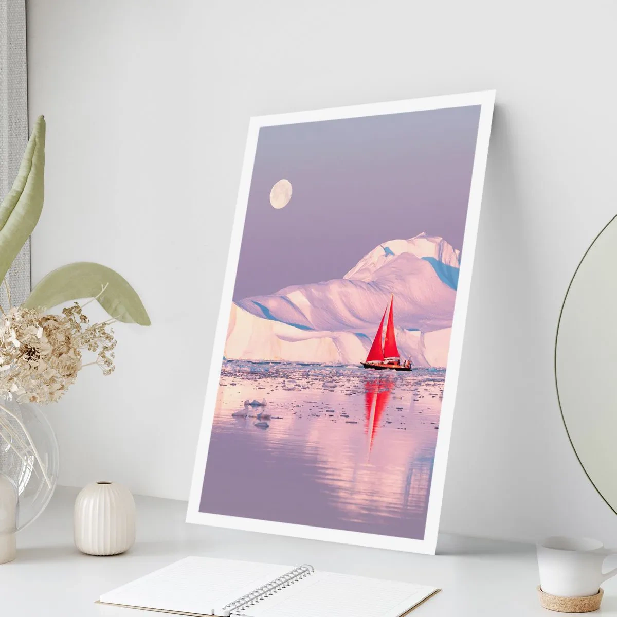 Plakat - Sejlets varme, isens kulde - 70x100 cm