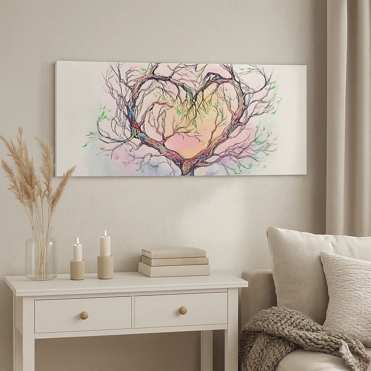 Lærredstryk - Billede på lærred - Sammen mod stormene - 30x30 cm