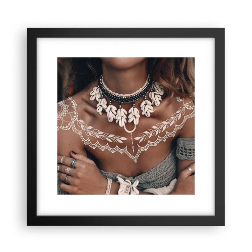 Plakat i sort ramme - Talismaner, ritualer om kvindelighed - 30x30 cm