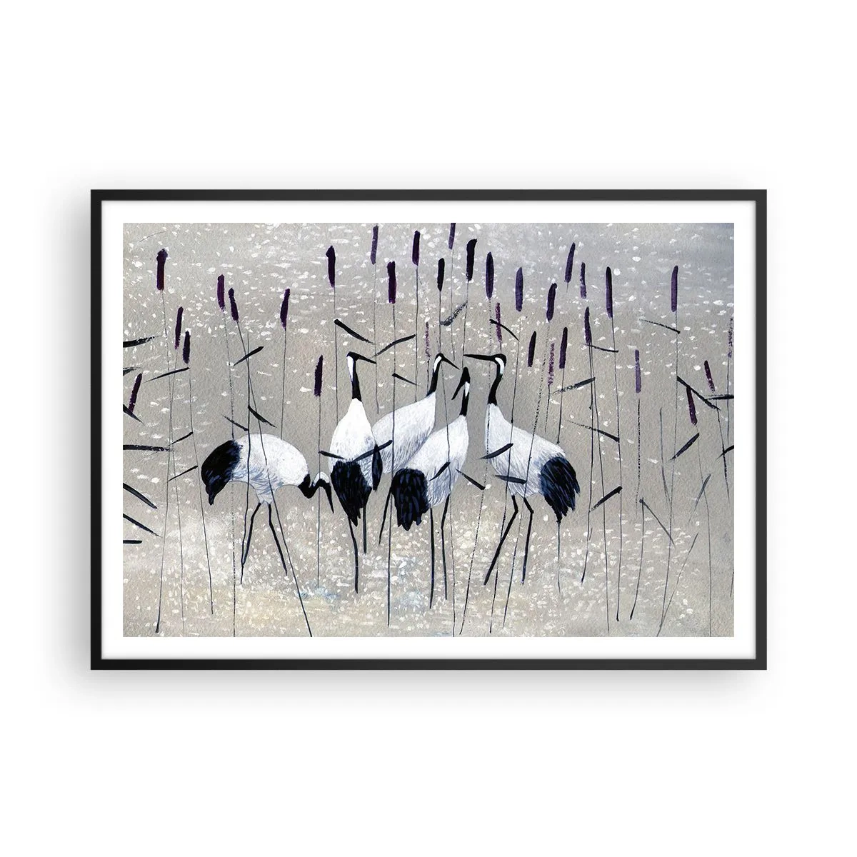 Plakat i sort ramme - Blandt sine egne - 100x70 cm