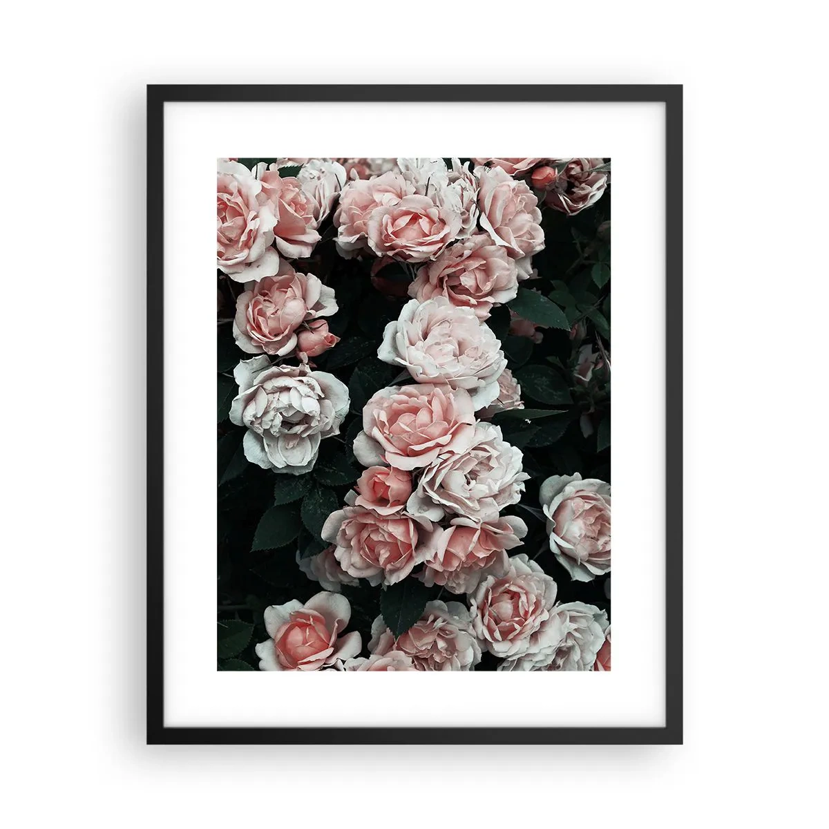 Plakat i sort ramme - Lyserød ansamble - 40x50 cm