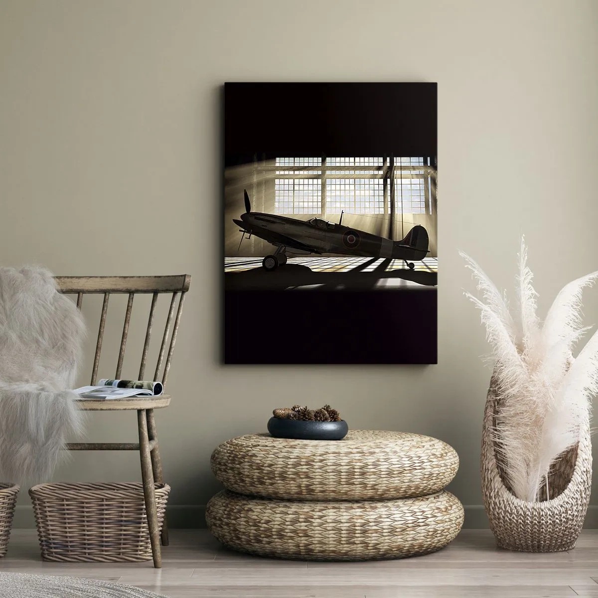 Lærredstryk - Billede på lærred - Resten af krigeren - 50x70 cm