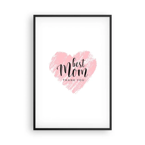 Plakat i sort ramme - Altid det rette øjeblik - 61x91 cm