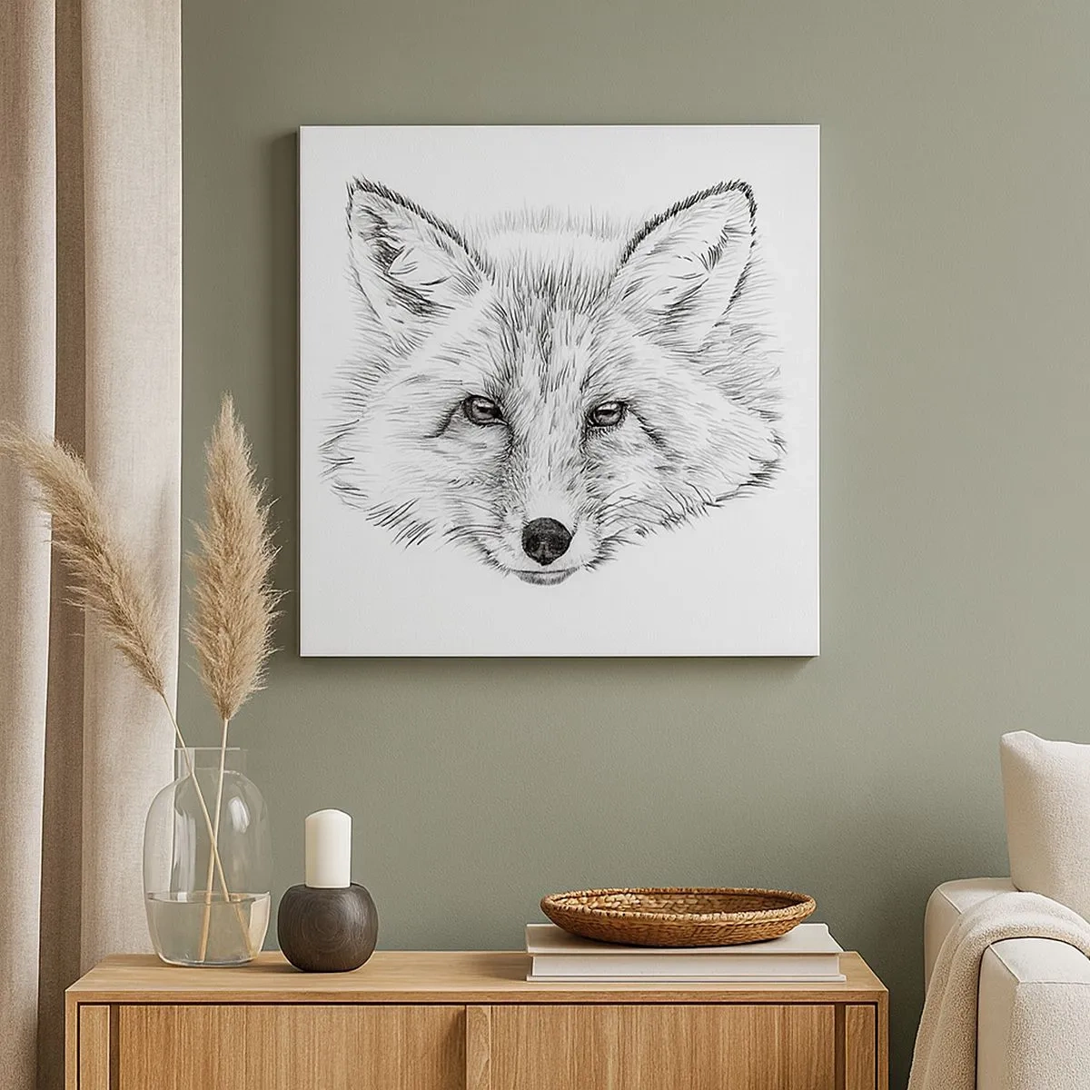 Lærredstryk - Billede på lærred - Kan disse øjne lyve? - 30x30 cm