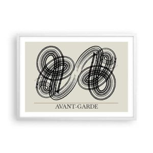 Plakat i hvid ramme - Det kom ud spontant - 70x50 cm