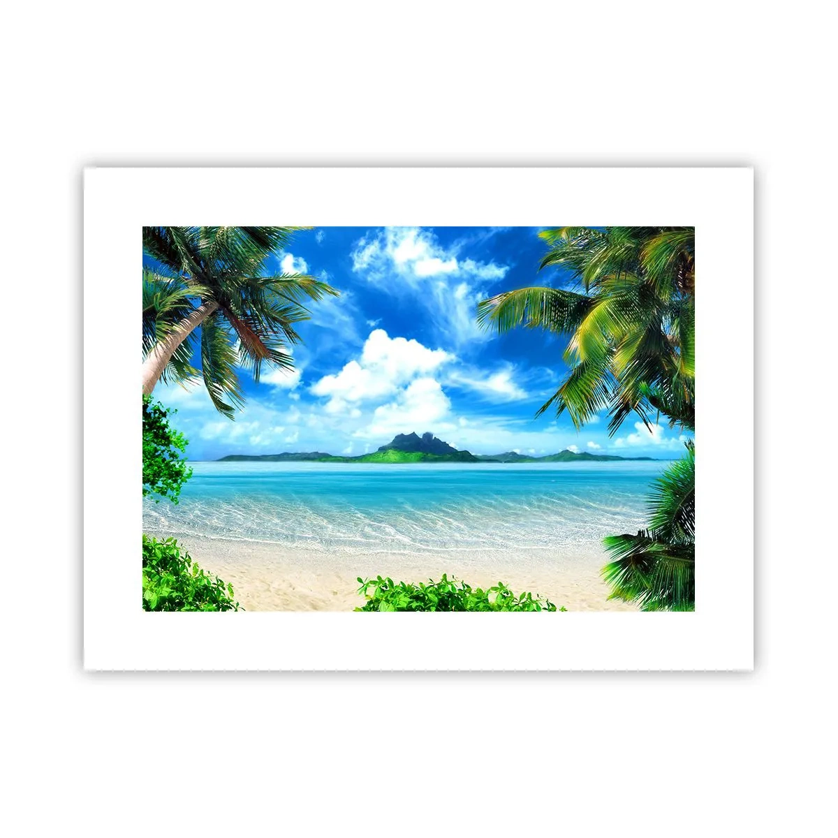 Plakat - Azur i troperne - 40x30 cm