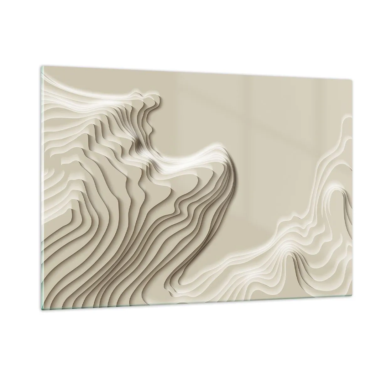 Billede på glas - Kunstens topografi - 120x80 cm
