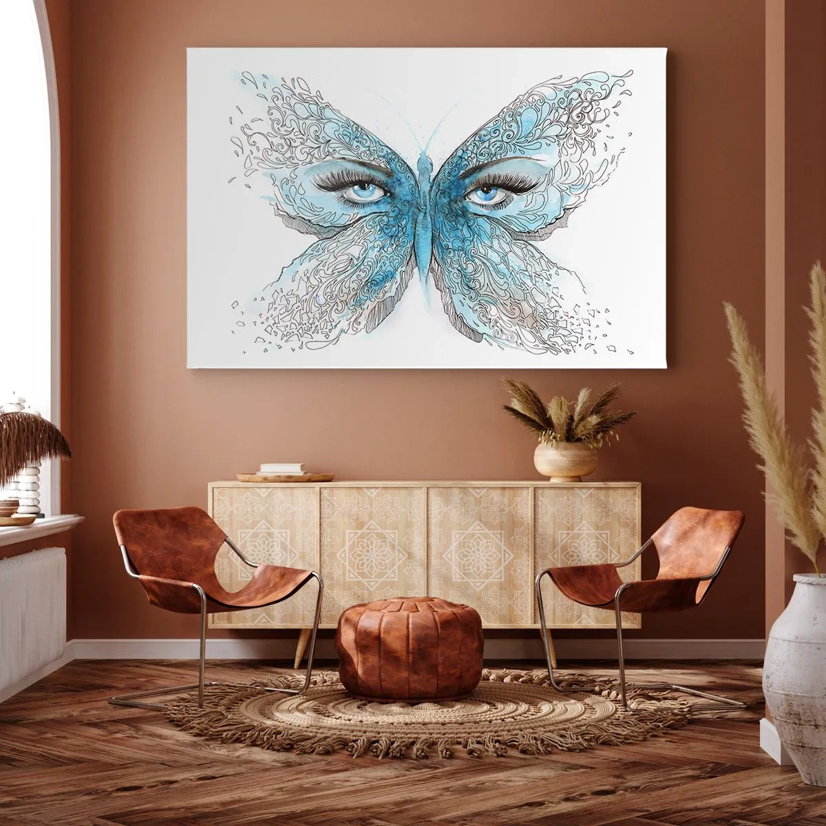 Lærredstryk - Billede på lærred - Eros bedemantis - 120x80 cm