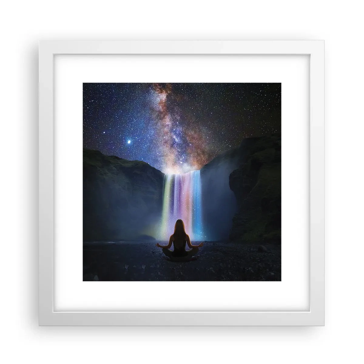 Plakat i hvid ramme - Absolut harmoni - 30x30 cm