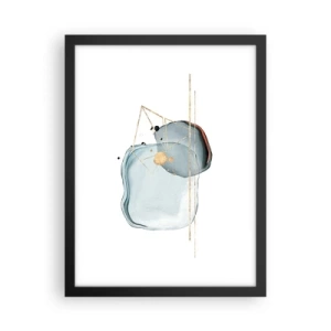 Plakat i sort ramme - En undersøgelse af dråber - 30x40 cm