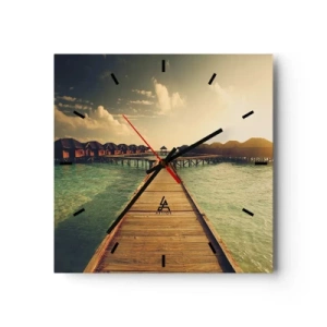 Vægur, Uret - En varm invitation - 30x30 cm