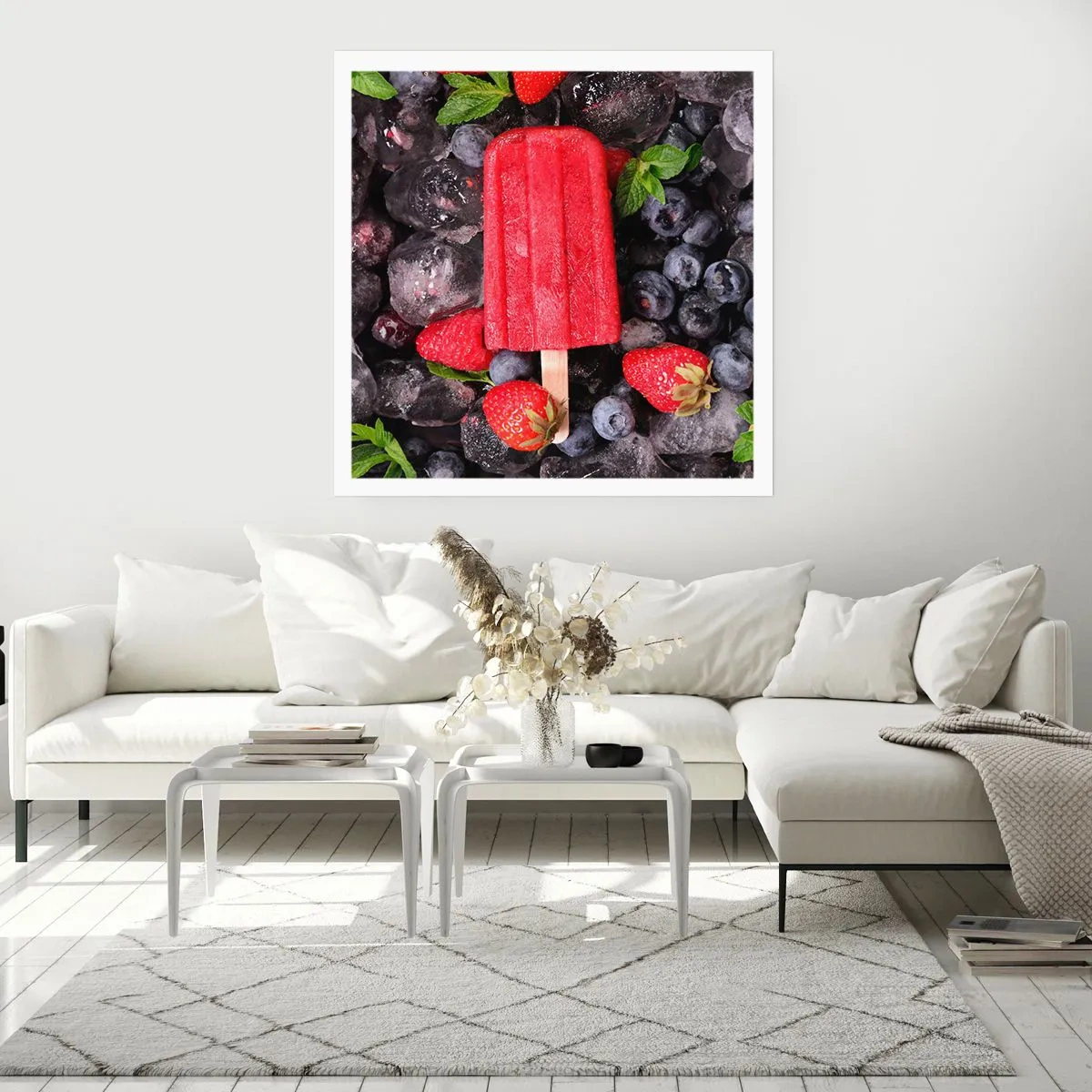 Plakat - En smag af varm sommer - 40x40 cm