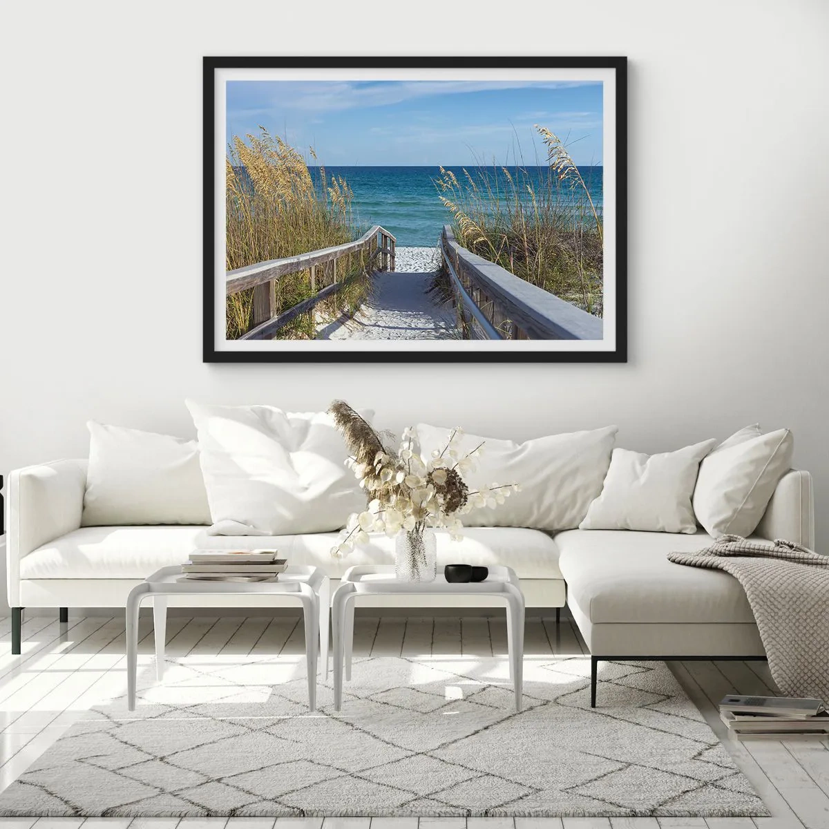 Plakat i sort ramme - I solen, i vinden - 50x40 cm