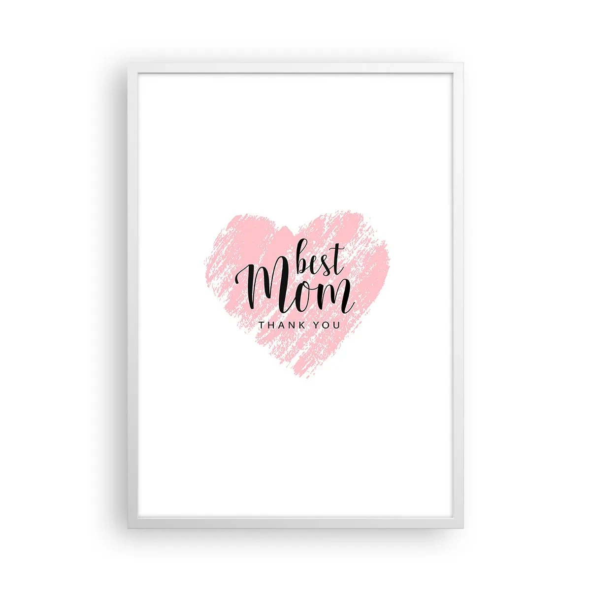 Plakat i hvid ramme - Altid det rette øjeblik - 50x70 cm