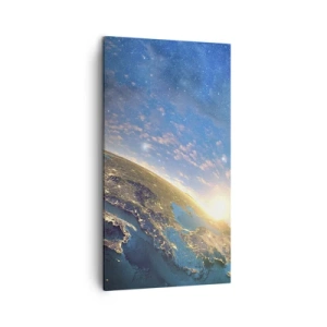 Lærredstryk - Billede på lærred - Lad os se på hinanden på afstand - 45x80 cm