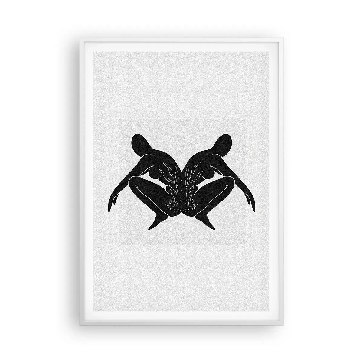 Plakat i hvid ramme - En delt sjæl - 70x100 cm