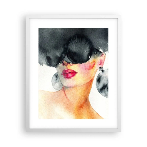 Plakat i hvid ramme - Hemmeligheden bag elegance - 40x50 cm