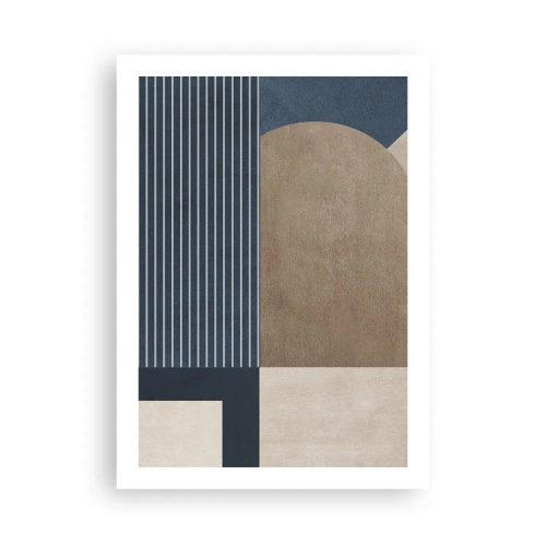 Plakat - En komposition af enkelhed og rundhed - 50x70 cm