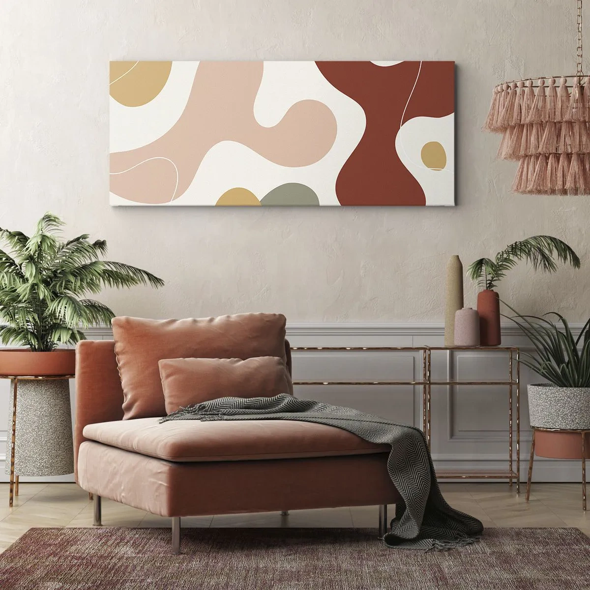 Lærredstryk - Billede på lærred - Es eller flores? - 100x40 cm