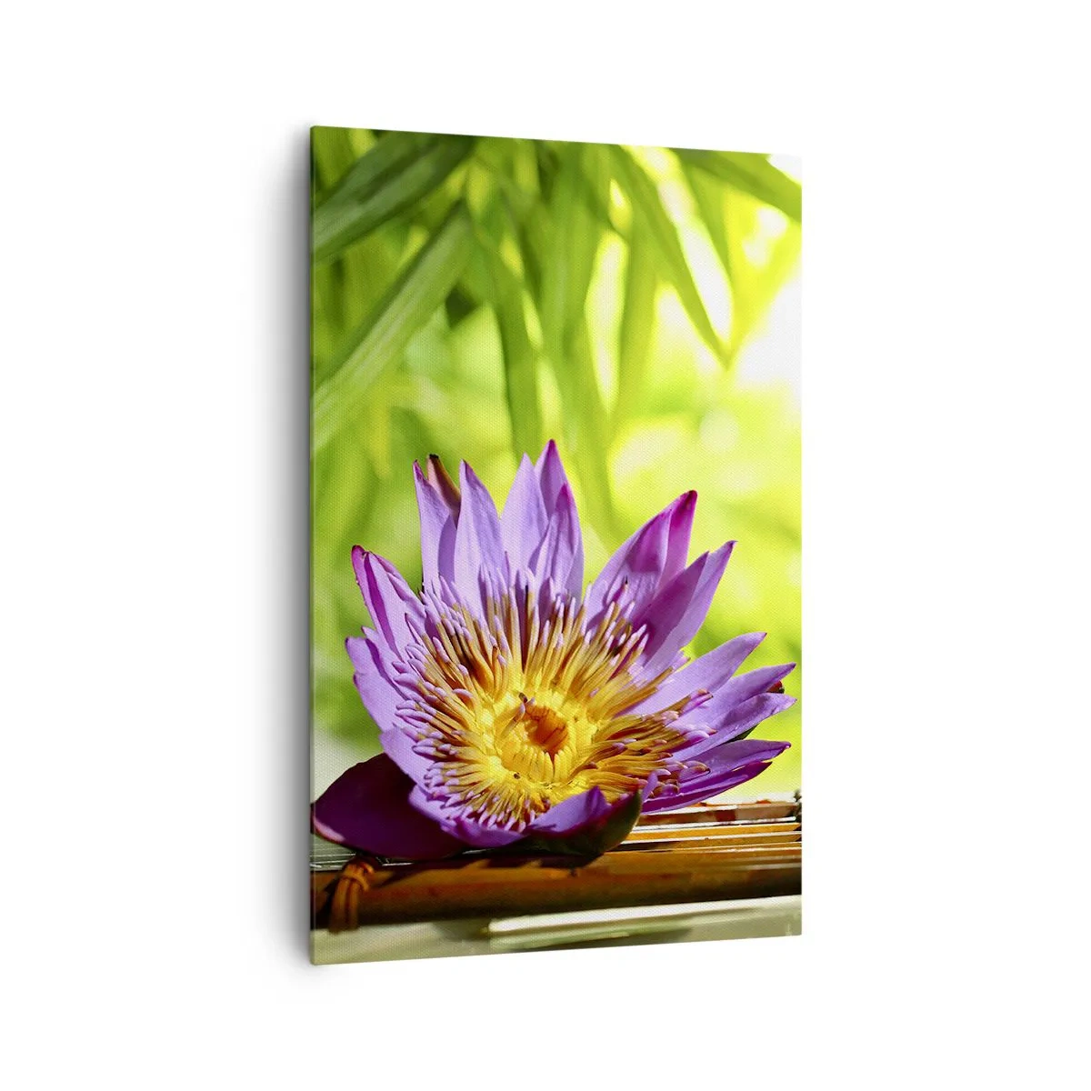 Lærredstryk - Billede på lærred - I det asiatiske solskin - 80x120 cm