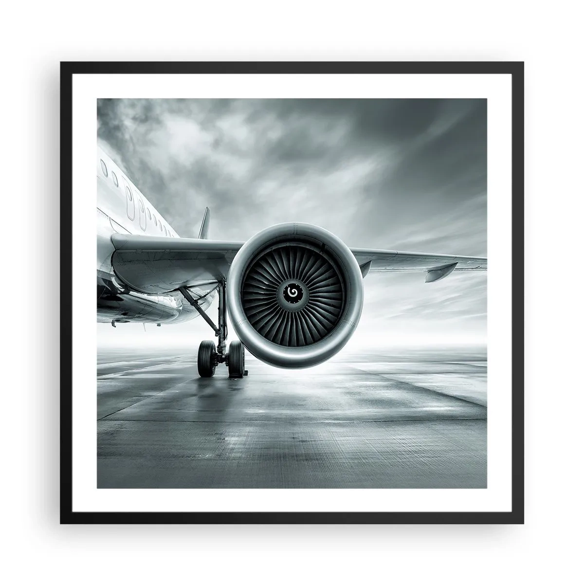 Plakat i sort ramme - Der er kraft! - 60x60 cm