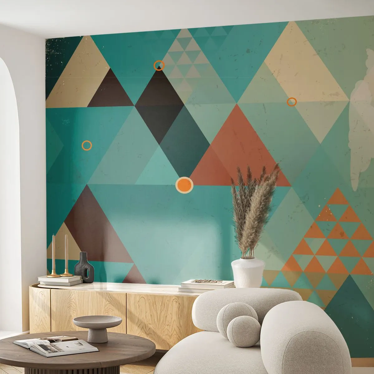 Fototapet Selvklæbende Deluxe Sticker - Enhed af mangfoldighed, mangfoldighed af enhed - Abstraktion, Stykke, Moderne mønster - 150x105 cm