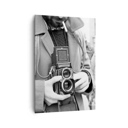 Lærredstryk - Billede på lærred - I retro stil - 70x100 cm