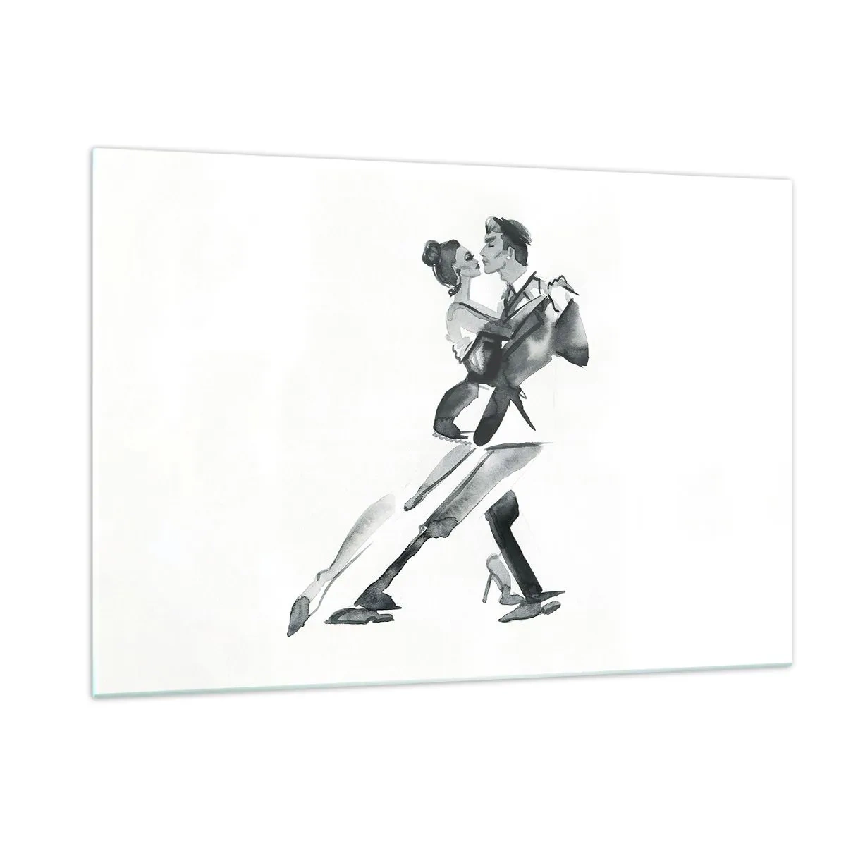 Billede på glas - I én rytme - 120x80 cm