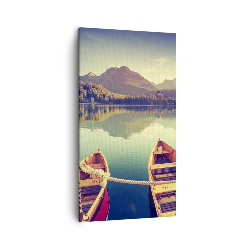 Lærredstryk - Billede på lærred - Lev efter dens love - 45x80 cm