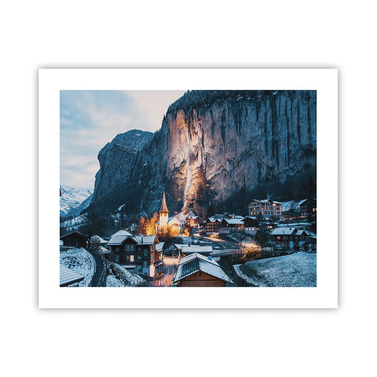 Plakat - Vinterens lysende ånd - 50x40 cm