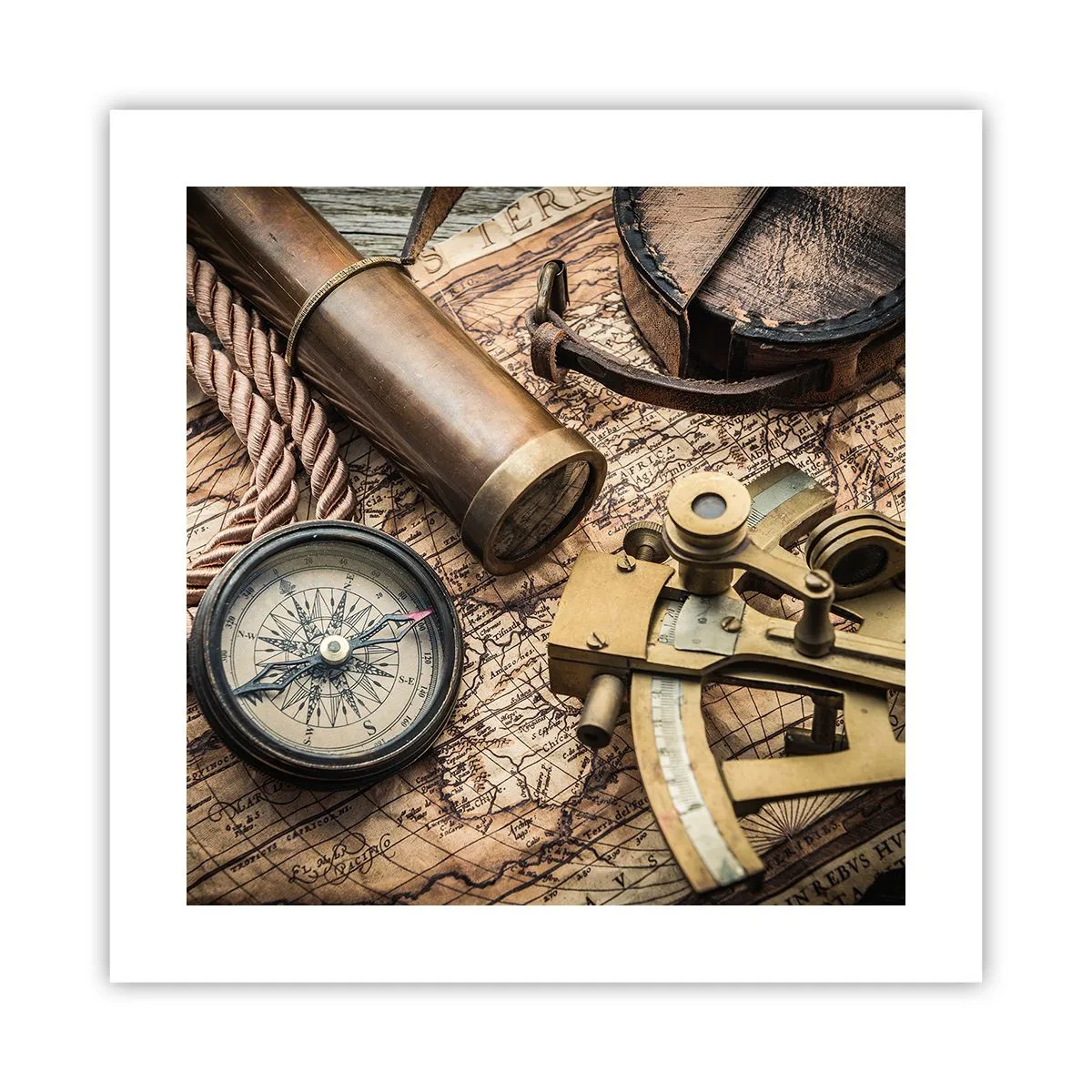 Plakat - Fastlægge kursen - 40x40 cm